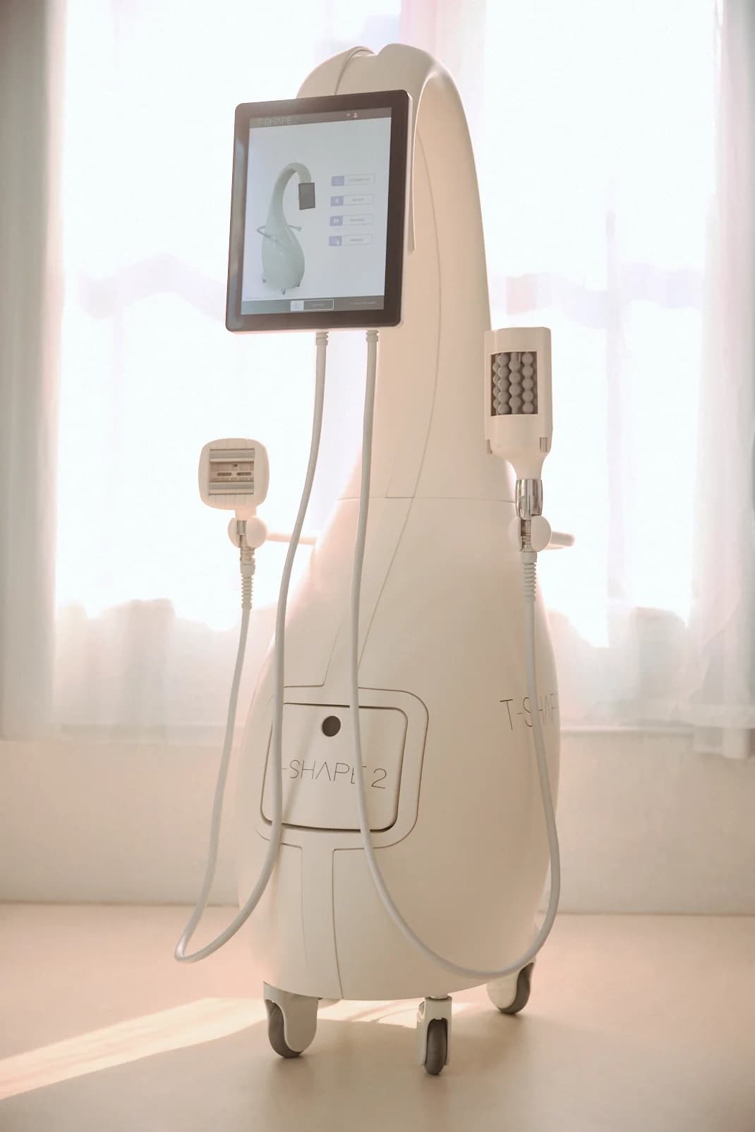 The T-Shape 2 platform standing in soft window light.